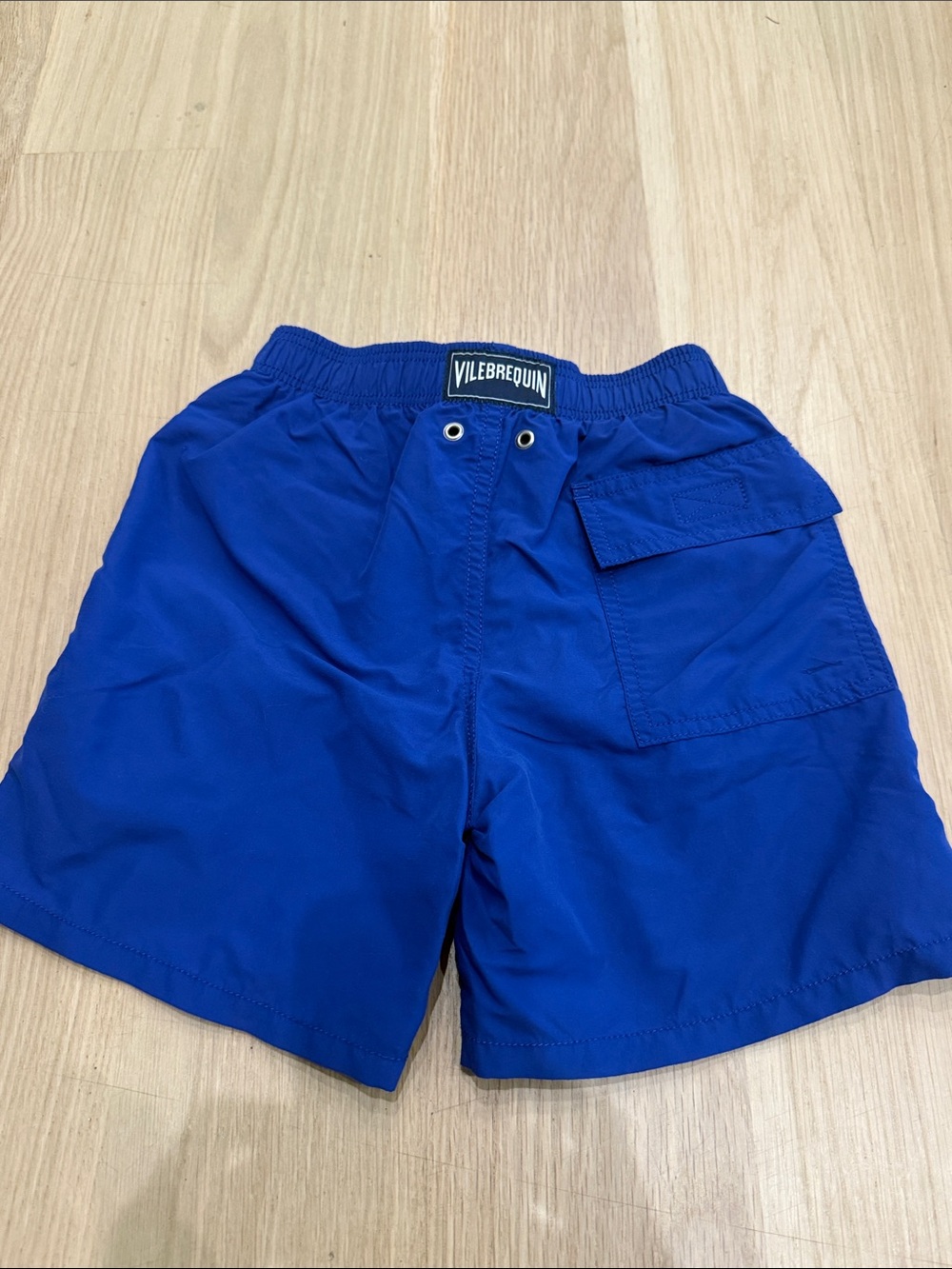 Vilebrequin Cobalt Blue Swim Shorts with Back Flap Pocket